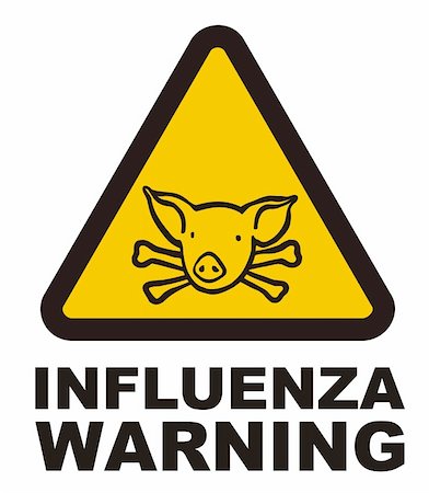 simsearch:400-04626468,k - Illustration of a warning swine flu sign. vector available Stockbilder - Microstock & Abonnement, Bildnummer: 400-05132265