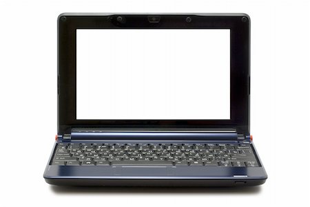 Dark blue laptop Photographie de stock - Aubaine LD & Abonnement, Code: 400-05132555