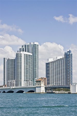View of downtown buildings in Miami Florida, modern architecture Stock Photo - Budget Royalty-Free & Subscription, Code: 400-05132783