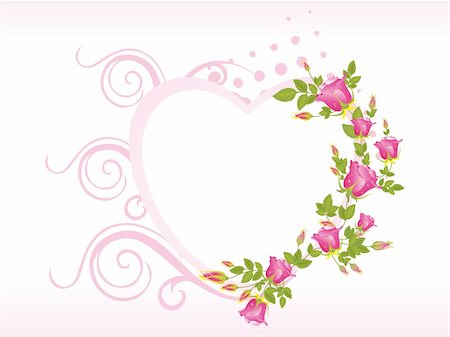 simsearch:400-04600780,k - decorative pattern heart shapes frame Stock Photo - Budget Royalty-Free & Subscription, Code: 400-05133394