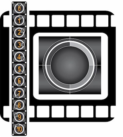 simsearch:400-08013198,k - Film countdown vector illustration Foto de stock - Super Valor sin royalties y Suscripción, Código: 400-05133626
