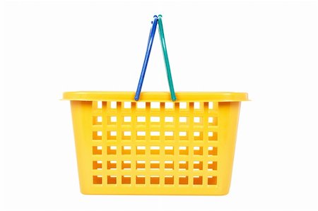 simsearch:400-08899989,k - A empty shopping basket isolated on white background Stockbilder - Microstock & Abonnement, Bildnummer: 400-05133904