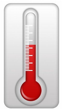 red home thermometer with graduated scale Stock Photo - Budget Royalty-Free & Subscription, Code: 400-05133922