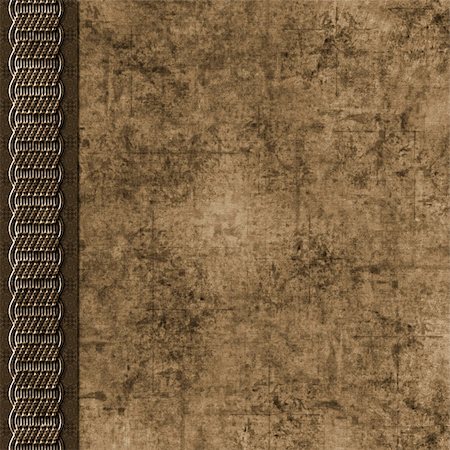 simsearch:400-05255905,k - Layered dirty brown grunge background with braid border Stock Photo - Budget Royalty-Free & Subscription, Code: 400-05144257