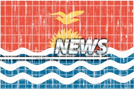 News information splash Flag of Kiribati , national country symbol illustration Stock Photo - Budget Royalty-Free & Subscription, Code: 400-05144718