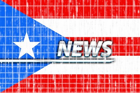 puerto rico flag not vector - News information splash Flag of Puerto Rico, national country symbol illustration Stock Photo - Budget Royalty-Free & Subscription, Code: 400-05144811