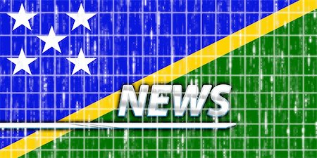 solomon - News information splash Flag of Solomon Islands, national country symbol illustration Foto de stock - Super Valor sin royalties y Suscripción, Código: 400-05144866