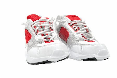 simsearch:400-04136462,k - A pair of training shoes isolated on white Foto de stock - Super Valor sin royalties y Suscripción, Código: 400-05144946