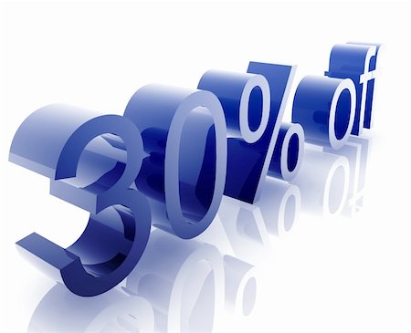 simsearch:400-06325568,k - Thirty Percent discount, retail sales promotion announcement illustration Stockbilder - Microstock & Abonnement, Bildnummer: 400-05144976