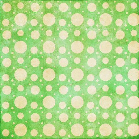 Retro grunge background in cream and green with dots Stockbilder - Microstock & Abonnement, Bildnummer: 400-05145151