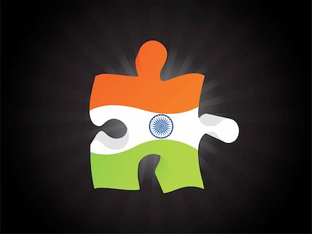 simsearch:400-04783033,k - piece of indian flag isolated on black, vector illustration Foto de stock - Super Valor sin royalties y Suscripción, Código: 400-05146359