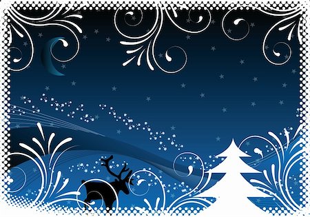 simsearch:400-05165579,k - blue christmas background with ornaments for design Stock Photo - Budget Royalty-Free & Subscription, Code: 400-05146353