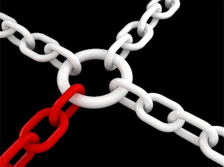 simsearch:400-04359676,k - red 3d chain link to the net, different solution Stock Photo - Budget Royalty-Free & Subscription, Code: 400-05146487