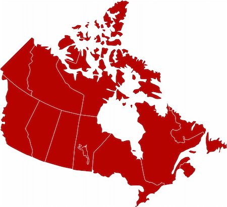 There is a map of Canada country Stockbilder - Microstock & Abonnement, Bildnummer: 400-05146713