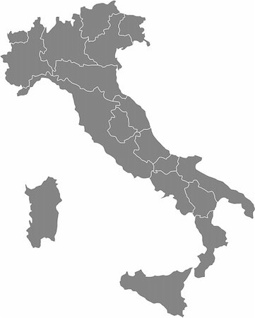 There is a map of Italy country Stockbilder - Microstock & Abonnement, Bildnummer: 400-05146725