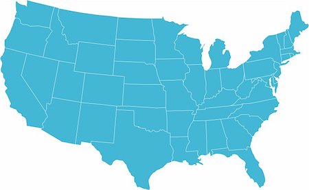 There is a map of USA country Stockbilder - Microstock & Abonnement, Bildnummer: 400-05146737