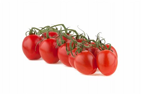 simsearch:400-03939080,k - cherry tomatoes, isolated on white background Foto de stock - Super Valor sin royalties y Suscripción, Código: 400-05147780