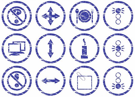 simsearch:400-05148042,k - Gadget icons set. Grunge. White - dark blue palette. Vector illustration. Stock Photo - Budget Royalty-Free & Subscription, Code: 400-05148105