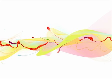 simsearch:400-04535250,k - Vector illustration - abstract background made of color splashes and curved lines Foto de stock - Super Valor sin royalties y Suscripción, Código: 400-05148215