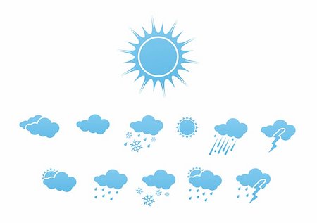 sleet - Vector illustration ? set of elegant Weather Icons for all types of weather Stock Photo - Budget Royalty-Free & Subscription, Code: 400-05148219