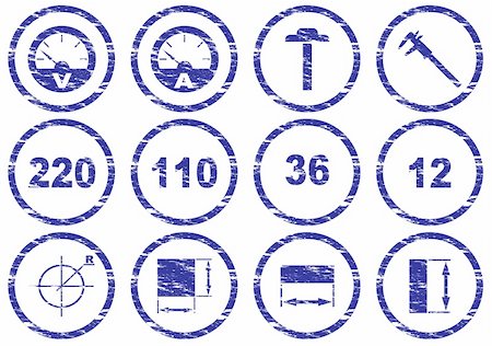 simsearch:400-05148042,k - Gadget icons set. Grunge. White - dark blue palette. Vector illustration. Stock Photo - Budget Royalty-Free & Subscription, Code: 400-05148220