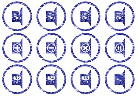 simsearch:400-05008263,k - Gadget icons set. White - dark blue palette. Vector illustration. Stock Photo - Budget Royalty-Free & Subscription, Code: 400-05148294