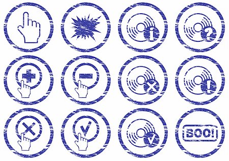 simsearch:400-05008263,k - Gadget icons set. Grunge. White - dark blue palette. Vector illustration. Stock Photo - Budget Royalty-Free & Subscription, Code: 400-05148400