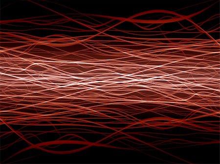 simsearch:400-05060868,k - Linear glowing red colored trails tangle Foto de stock - Super Valor sin royalties y Suscripción, Código: 400-05148954