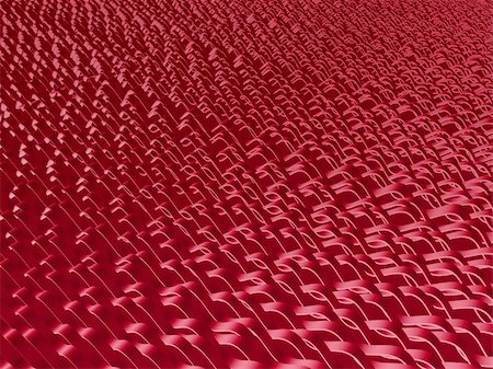 simsearch:400-04608630,k - Infinite waved red strips in perspective - computer generated texture Photographie de stock - Aubaine LD & Abonnement, Code: 400-05148961