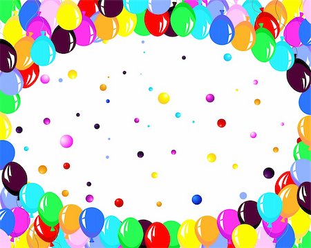 simsearch:400-05174564,k - Beautiful colour balloon in the air. Vector illustration. Fotografie stock - Microstock e Abbonamento, Codice: 400-05149784