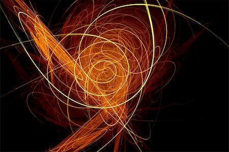 simsearch:400-07462598,k - Abstract background with waves of orange and yellow light and black background Stock Photo - Budget Royalty-Free & Subscription, Code: 400-05140378