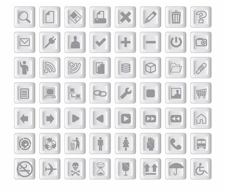pause button - Various kind of object icon design Stock Photo - Budget Royalty-Free & Subscription, Code: 400-05141217