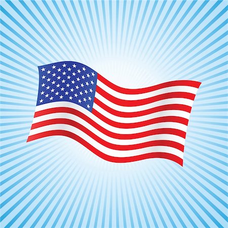 american flag background with set of stars Stock Photo - Budget Royalty-Free & Subscription, Code: 400-05141580