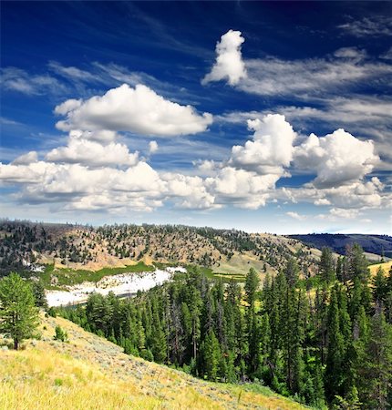 simsearch:400-05142655,k - The scenery of Yellowstone National Park in Wyoming Foto de stock - Super Valor sin royalties y Suscripción, Código: 400-05141866