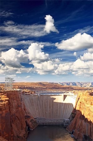 The glen canyon dam in Page Arizona Photographie de stock - Aubaine LD & Abonnement, Code: 400-05141874