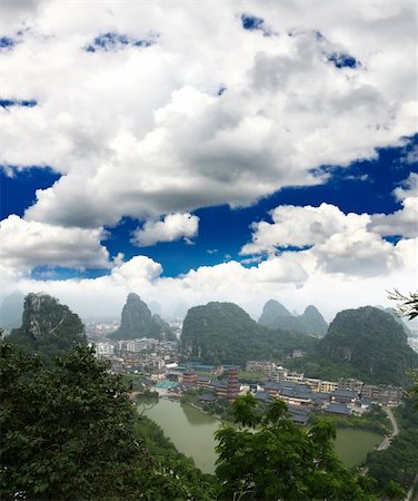southern china - The scenery of Guilin City in southern China Stock Photo - Budget Royalty-Free & Subscription, Code: 400-05142129