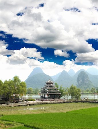 southern china - The scenery of Guilin countryside in southern China Stock Photo - Budget Royalty-Free & Subscription, Code: 400-05142136