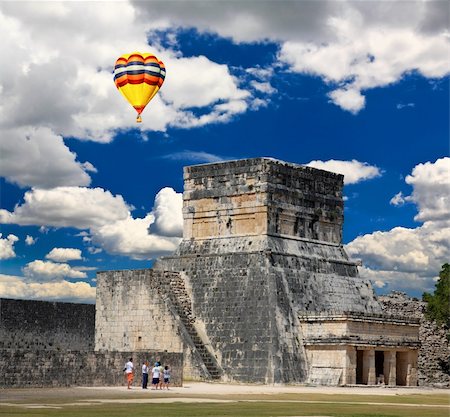 The stadium near chichen itza temple in Mexico Stock Photo - Budget Royalty-Free & Subscription, Code: 400-05142592