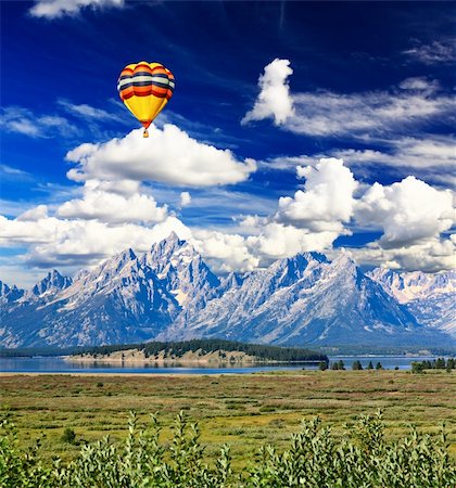 simsearch:400-05142617,k - The landscape of Grand Teton National Park USA Stockbilder - Microstock & Abonnement, Bildnummer: 400-05142605