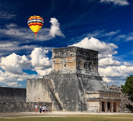 The stadium near chichen itza temple in Mexico Stock Photo - Budget Royalty-Free & Subscription, Code: 400-05142607