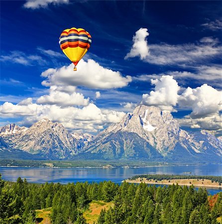 The landscape of Grand Teton National Park USA Stock Photo - Budget Royalty-Free & Subscription, Code: 400-05142608
