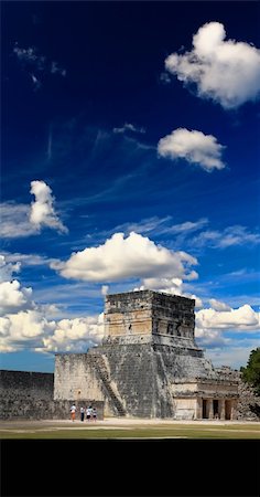 The stadium near chichen itza temple in Mexico Stock Photo - Budget Royalty-Free & Subscription, Code: 400-05142623