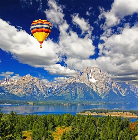 The landscape of Grand Teton National Park USA Stock Photo - Budget Royalty-Free & Subscription, Code: 400-05142646