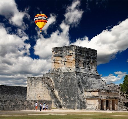 The stadium near chichen itza temple in Mexico Stock Photo - Budget Royalty-Free & Subscription, Code: 400-05142647