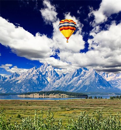 The landscape of Grand Teton National Park USA Stock Photo - Budget Royalty-Free & Subscription, Code: 400-05142643