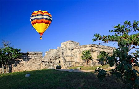 Tulum the one of most famous landmark in the Maya World near Cancun Mexico Stock Photo - Budget Royalty-Free & Subscription, Code: 400-05142728