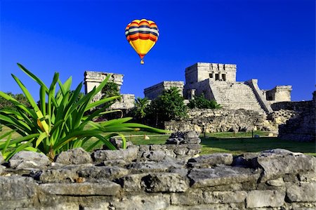 Tulum the one of most famous landmark in the Maya World near Cancun Mexico Stock Photo - Budget Royalty-Free & Subscription, Code: 400-05142720