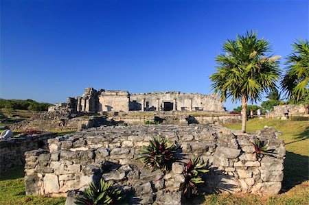 Tulum the one of most famous landmark in the Maya World near Cancun Mexico Stock Photo - Budget Royalty-Free & Subscription, Code: 400-05142949