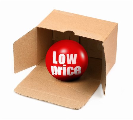 sale concept - open cardboard box and 3D sale ball Stock Photo - Budget Royalty-Free & Subscription, Code: 400-05143145