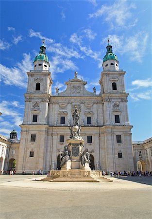 salzburg statues - The Dome Cathedral in City Center of Salzburg, Austria Stock Photo - Budget Royalty-Free & Subscription, Code: 400-05143340